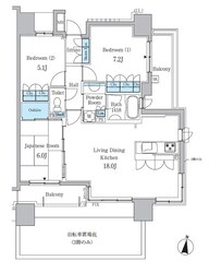 パークアクシス金山WESTの物件間取画像